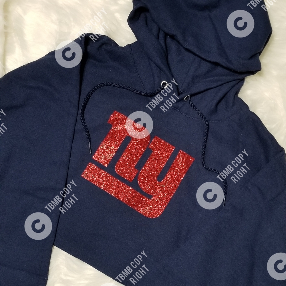 NY Giants Cropped Hoodie
